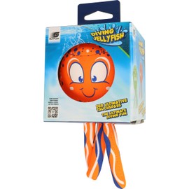 Sunflex® Diving Jellyfish Orange Neoprene Diving Toy for Children and Adults, Quick-Sinking Water Toy for Pool, Swimming Pool & Sea, Promotes Diving Technology & Reaction Speed