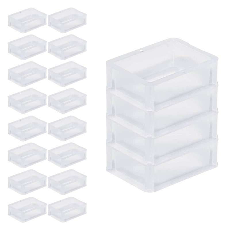 PROREGAL SuperSparSet 20 x Transparent Euro Containers BasicLine with Closed