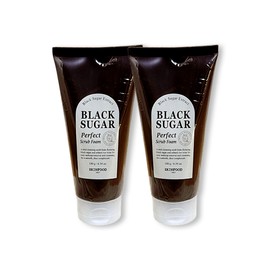 Skinfood Black Sugar Perfect Scrub Foam 180g x 2 / 스킨푸드 블랙슈가 퍼펙트 스크럽 폼 180g x 2개