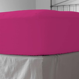 Imperial Rooms Brushed Microfibre Fitted Sheet 25 CM Easy Care Soft Bed Sheets Fade Resistant (Pink, Single)