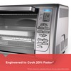 Black+Decker Countertop Convection Toaster Oven, 8 One-touch Cooking Functions, Stainless
