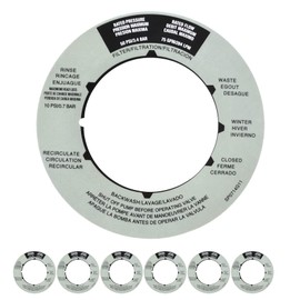 JYCJCF Replacement Sand Filter Valve Label Plate Sticker Compatible with SPX0714G （6 Pack）