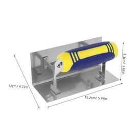 DOITOOL Drywall Corner Trowel Tool Stainless Corner Trowel Ergonomic Grip for Smooth Finishing for Home Renovations and