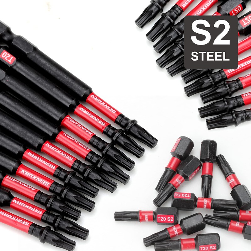 GEINXURN 30 Pieces T25 2 In. Impact Tough Magnetic #25