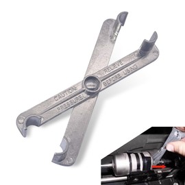 Anyhut 1 PC 4-in-1 Fuel Line Disconnect Tool Set, 4.72" Fuel Filter Removal Tool with Quick Coupler, Fuel Line and Air Conditioning Disconnect Tool, Universal for Most Vehicles (Silver)
