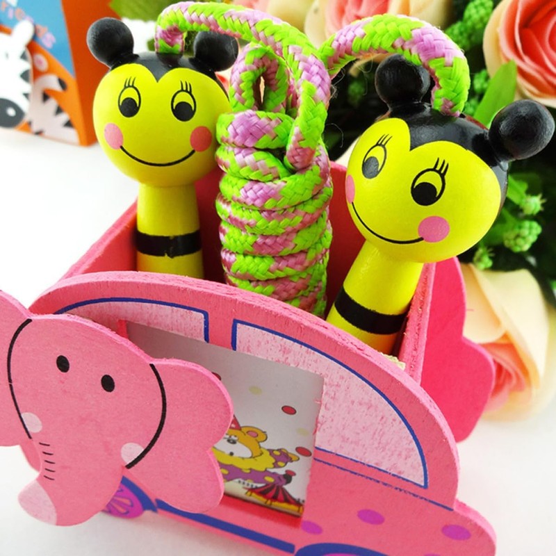 Cuerda de Saltar Ajustable para Ejercicio, Diseño Animal de Plástico