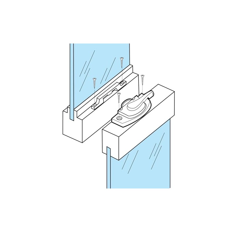 Prime-Line F 2588 Sash Lock, 2-1/16 In. Hole Centers, Fits