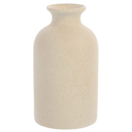 1pc Flower Vase, Ceramic Cream Vasefor , 14x8cm Ceramic Vase Farmhouse Rustic Vase for Decorative Home Accessories