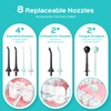 COSLUS 2-Pack Water Flosser for Teeth: Water Dental Pick Set