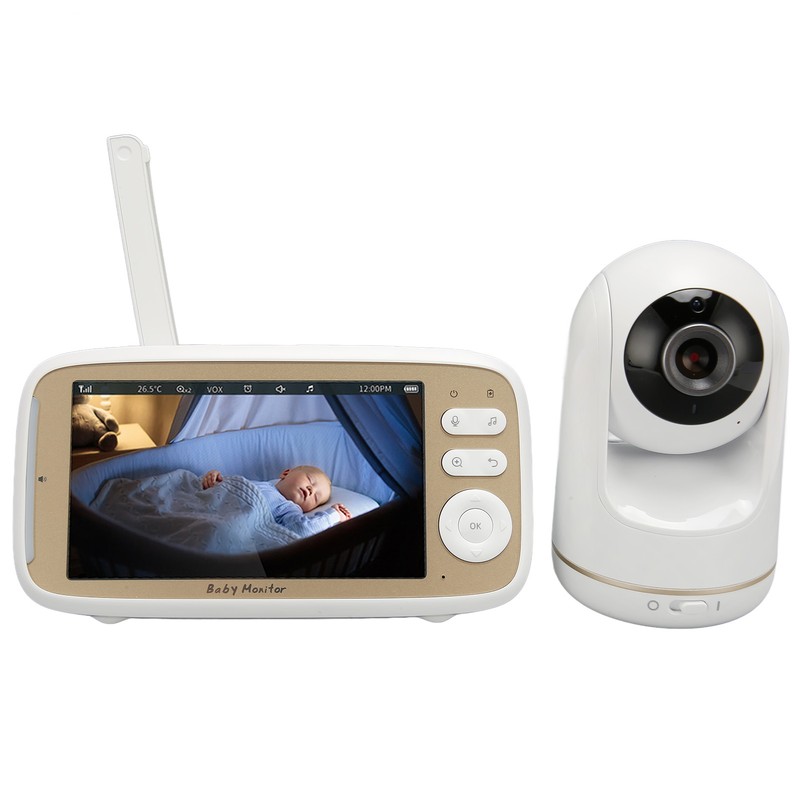 5in Baby Monitor with Camera and Audio Remote PTZ Night