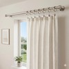 18 Pack Heavy Duty Polished Nickel Curtain Rings with Quieter