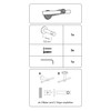 GARDINIA Support with Metal Mounting Plate for Curtain Rod, 1-Track