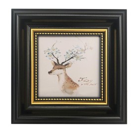 AMHOME Picture Frame 4x4 Black Photo Frame Square Frames Desktop Display Mount on the wall.Front Opening: 3 1/4 x 3 1/4 inches.Plexiglass Panel (not Glass), Plastic Packaging (not Carton).