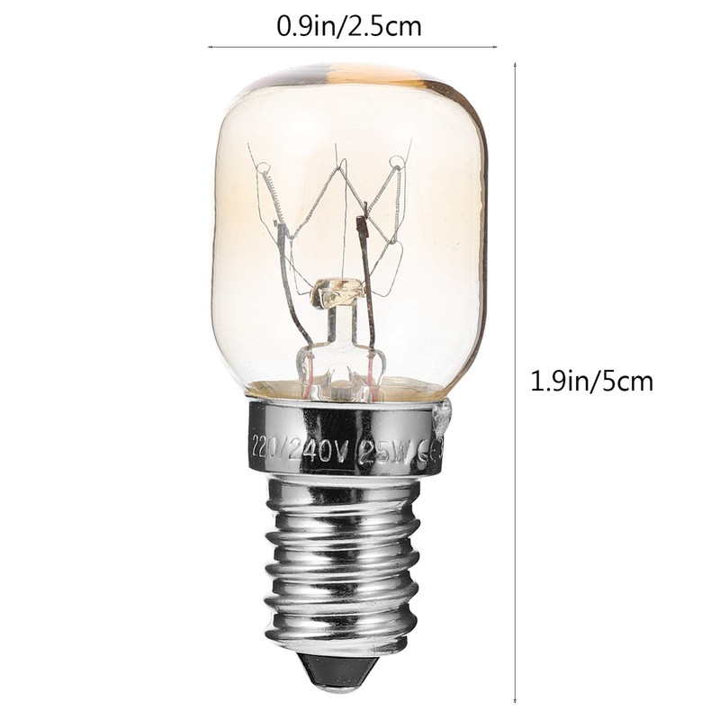Uonlytech 4PCS Microwave Light Bulb 25W E14 LED Oven Bulb