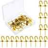 Hotop 30 Pieces Push Pin Wall Hooks Metal Thumb Tack