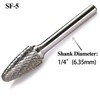 SF-5 Tungsten Carbide Burr Rotary File Tree Shape Radius End