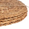 6x Water Hyacinth Wicker Weave Placemats - Typha Design Round