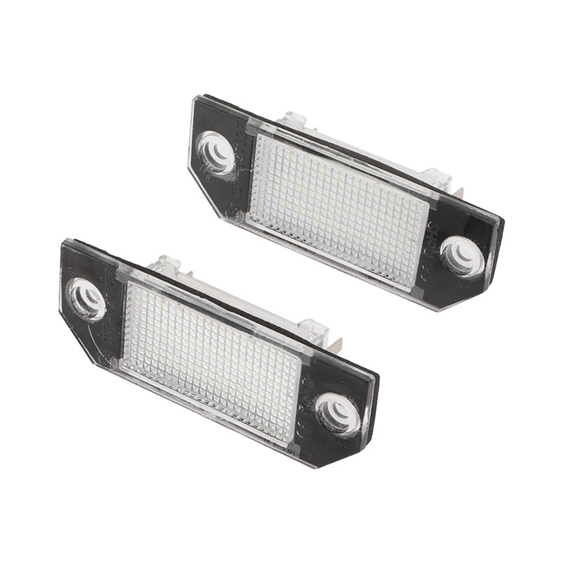 Pair LED Licence Plate Light Anti Rear End Collision Replacement