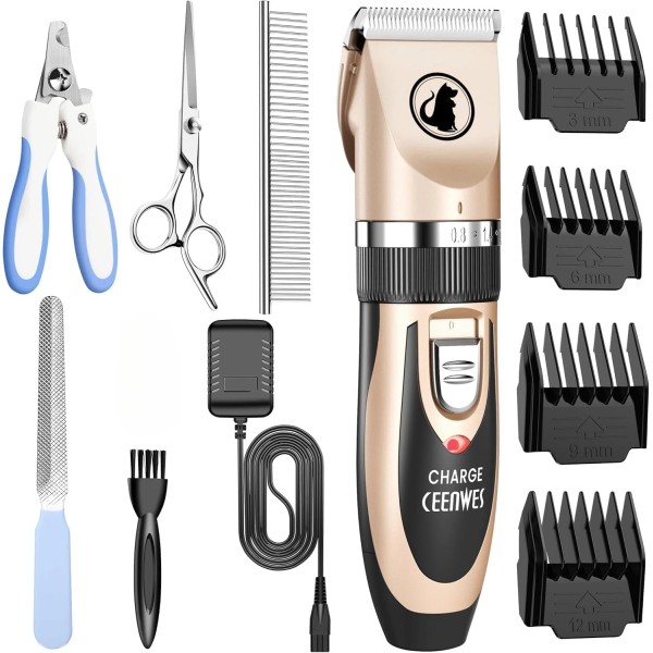 Does not apply Rechargeable Low Noise Dog Clippers with Comb