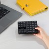 SurnQiee Teclado numérico inalámbrico, almohadilla numérica recargable de 2,4 G,