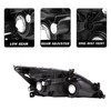 SOCKIR Headlight Assembly Pair Compatible with 2003-2007 Honda Accord Driver