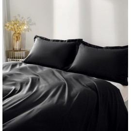 2 Pack Baby Pillow Case Microfiber Toddler Pillow Case 12x16 Black Pillow Covers Soft Breathable and Non Shrinking Wide Edge Envelope Pillow Cases