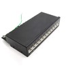 1aTTack.de 367466 Patch Panel CAT6a 12 Port Black Distribution Panel