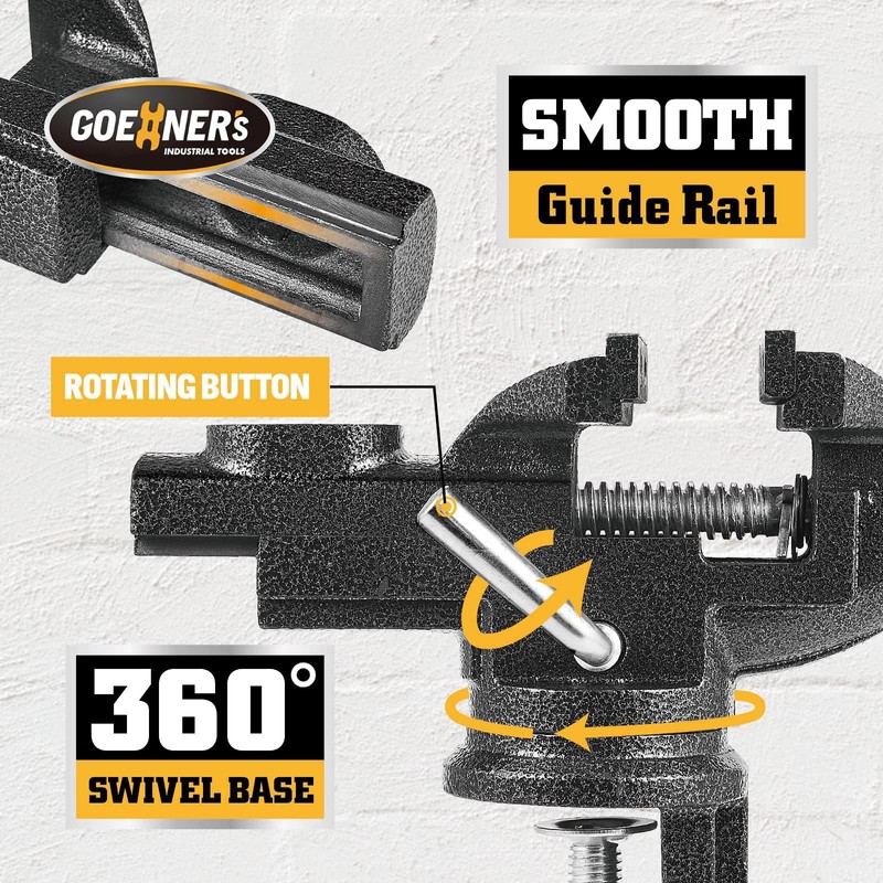[Upgraded Version] Multi-Purpose Bench Vise 3.3", Table Vice For Workbench,