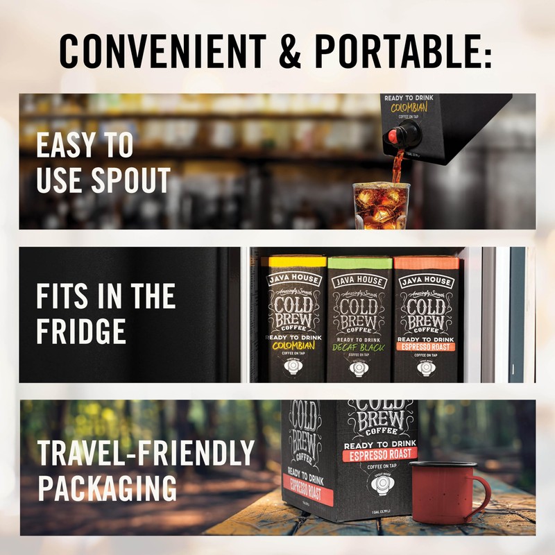 Java House Cold Brew Coffee on Tap – Premium 100%