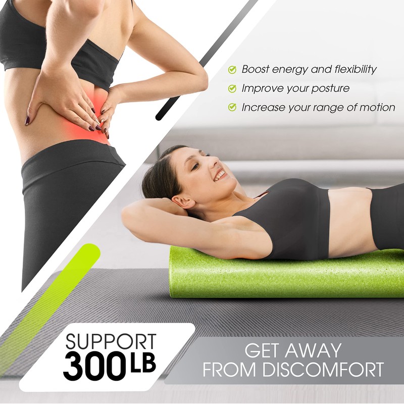 Yes4All EPP Exercise Foam Roller – Extra Firm High Density