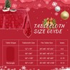 Tegeme Christmas Snowflake Tablecloth Metallic Jacquard Rectangle Tablecloth Polyester Fabric