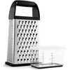 Urbanstrive Cheese Grater With Container Box Grater Stainless Steel Graters
