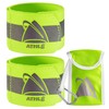 Athlé Reflective Bands 2 Pack - Adjustable 16" Neon Yellow