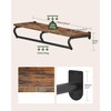 CHOEZON Wall Mounted Clothes Rack, Metal Garment Rack with Top