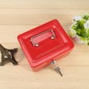 1Pc Mini Portable Iron Petty Lockable Cash Money Coin Safe