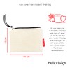 hello-bags Econanos Hellobags2019 Canvas & Beach Tote Bag, 14 cm,