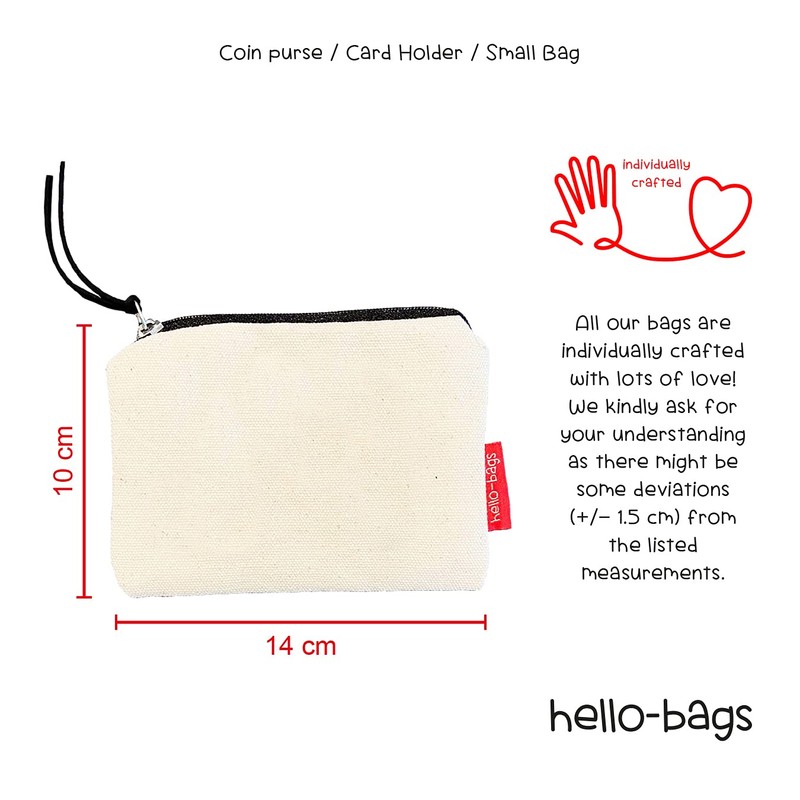 hello-bags Econanos Hellobags2019 Canvas & Beach Tote Bag, 14 cm,