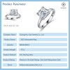 2.5 CTW Luxury Asscher Cut Solitaire Moissanite Engagement Ring S925