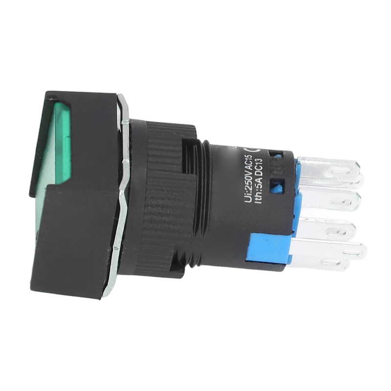 25PCS Push Button Switch with Light 16mm Square Self Locking