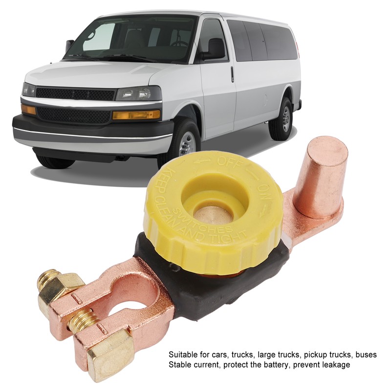 Top Post Battery Disconnect Switch Brass Rustproof Heavy Duty for