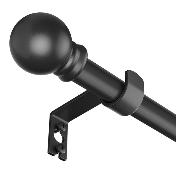 SMODBRODRE SMODBRODRE Curtain Rods for Window 32 and 48, Black