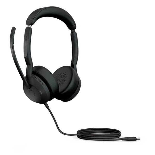 Jabra Evolve2 50 Wired Stereo Headset Air Comfort Technology, Noise-cancelling