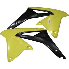 Polisport 8412500005 Black/Yellow RM01 OEM Color Radiator Scoop for Suzuki RM-Z450