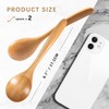 Hefild 2 PCS Wooden Spoons for Honey, 6.7 inch Small