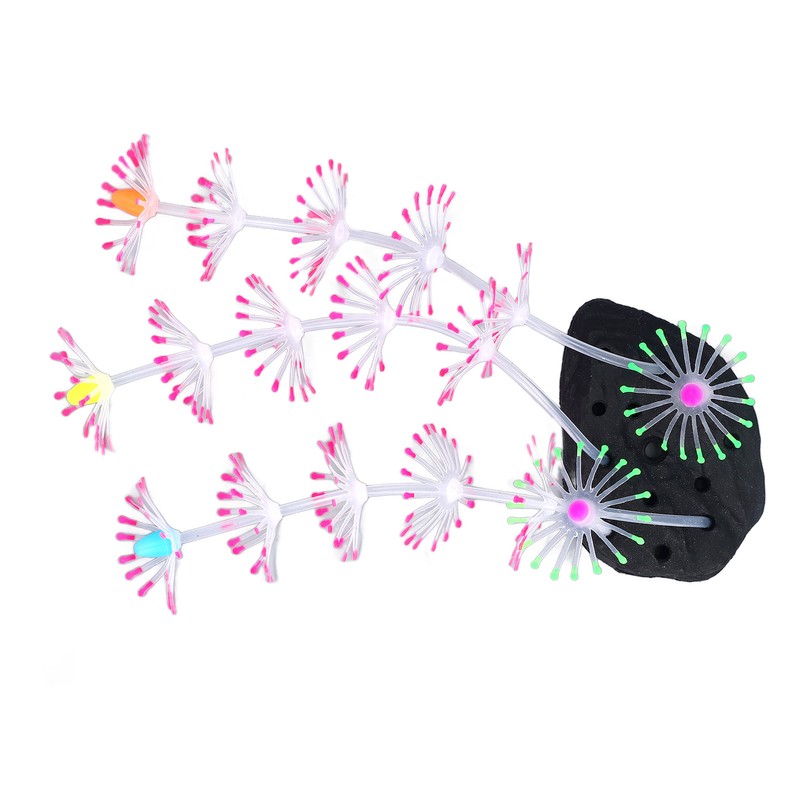 Silicone Glow Fish Tank Decorations Simulation Innovative Landscaping Glowing Artificial