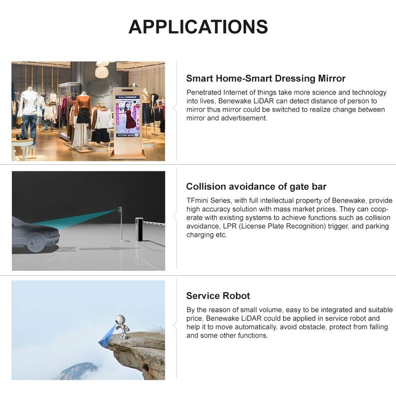 SmartFly info TFmini Plus Li-DAR Module(Short-Range Distance Sensor), Li-DAR Sensor