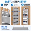 5-Shelf Over-the-Door Hanging Organizer for Bedroom and Bathroom – Anti-Tilt