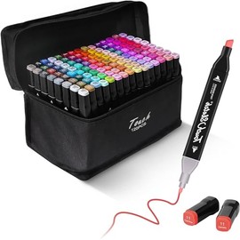 RUBOQE Plumones Doble Punta Pincel 120 Colores, Juego de Marcadores, Rotuladores Pluma de Acuarela de Dibujo para Principiantes, Creativos, Artistas, Aficionados, Colorear