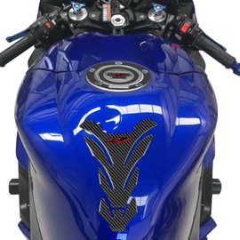 R1 3D Motorcycle Tank Pad Gas Tank Protector Compatible with Yamaha YZF-R1 R1 Anti Slip Tank Pad Stickers Gas Oil Fuel Tank Pad Protectors (Red, R1)
