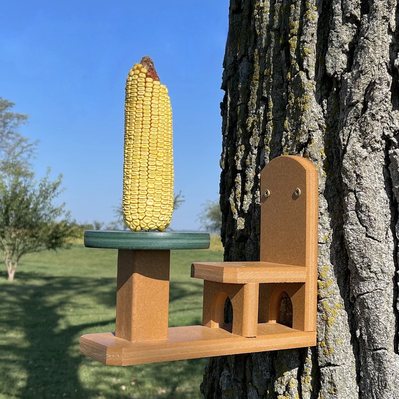 Songbird Essentials Recycled Poly Squirrel Feeder Table & Chair for